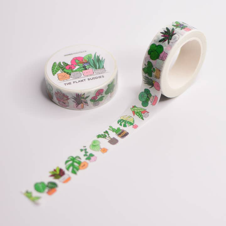 Plant Buddies Washi Tape (15mm) for wholesale by Home by Faith
