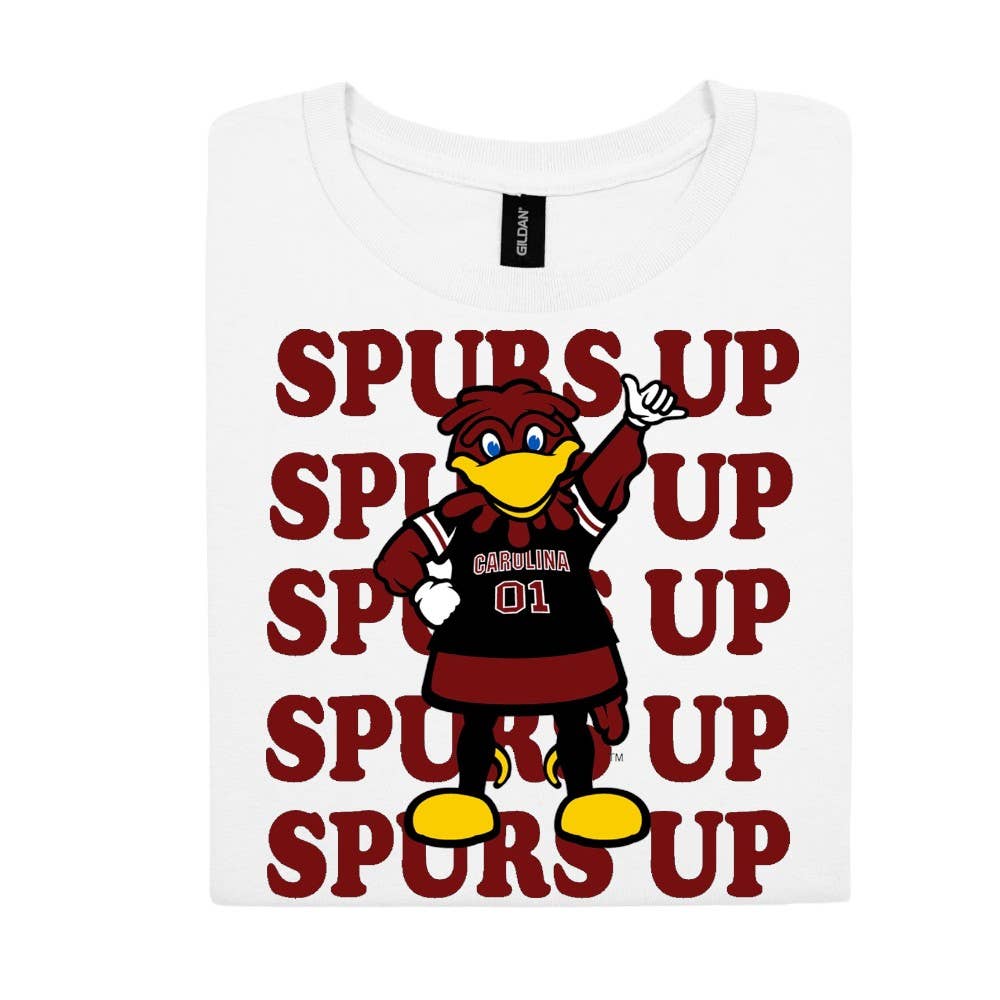 The Candy Collections - Wholesale Screen Printed T-Shirt - Women's - Spurs Up t-shirt graphic tee fall holiday Gamecocks football1