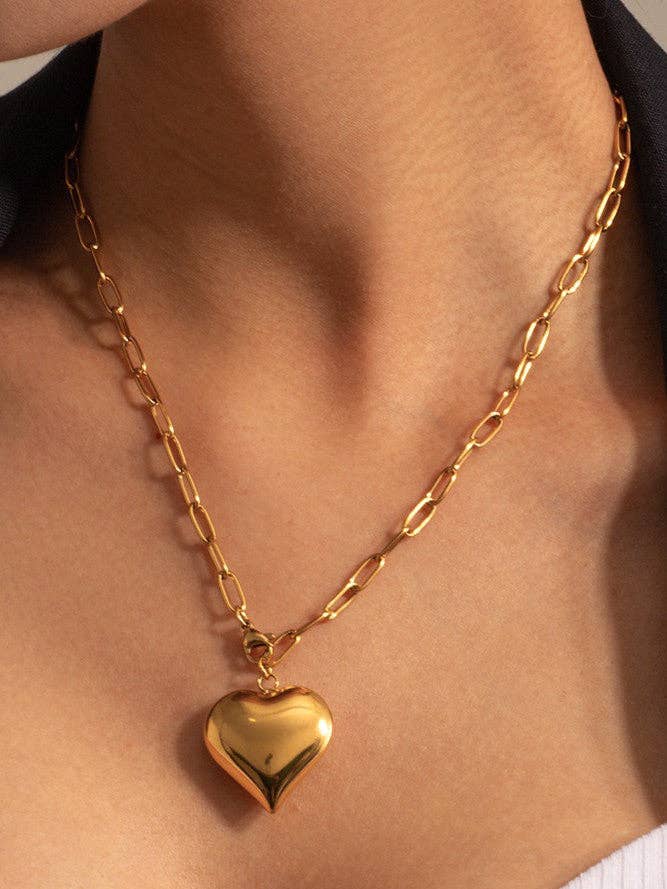 Collier Chaîne en Acier Inoxydable Plaqué Or 18K Imperméable - 6993 pour la vente par Mia Accessories