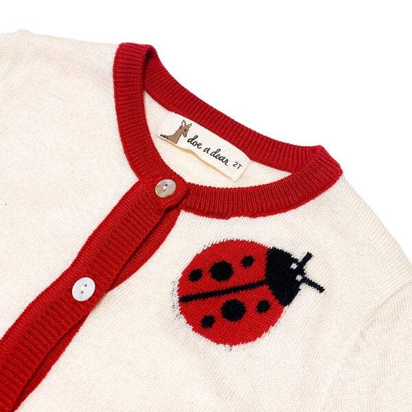 Doe a Dear - Wholesale Cardigan - Kids - A70 1985 Ladybug Wooly Cardigan6