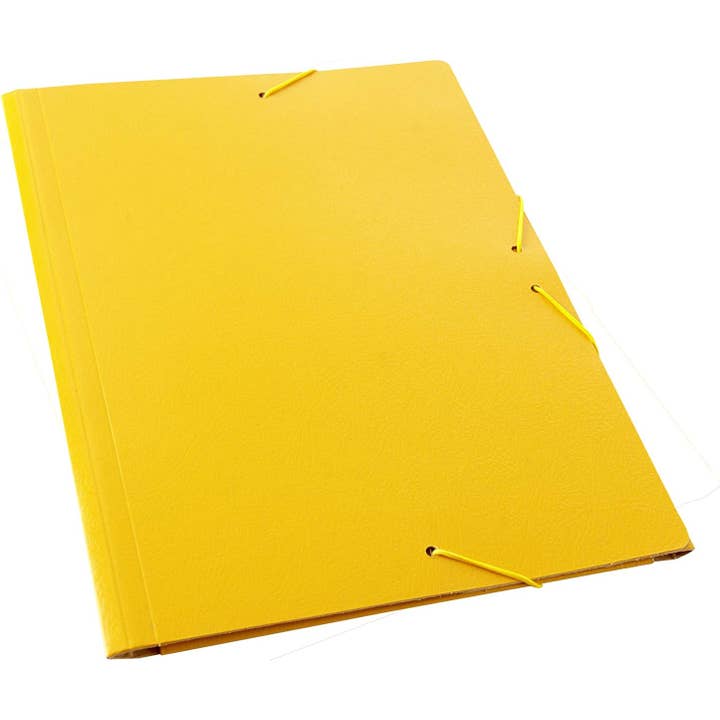 Pack of 5 Embossed Folio Folders with Flap and Elastic Rubbers for wholesale by MEDEL OFFICE