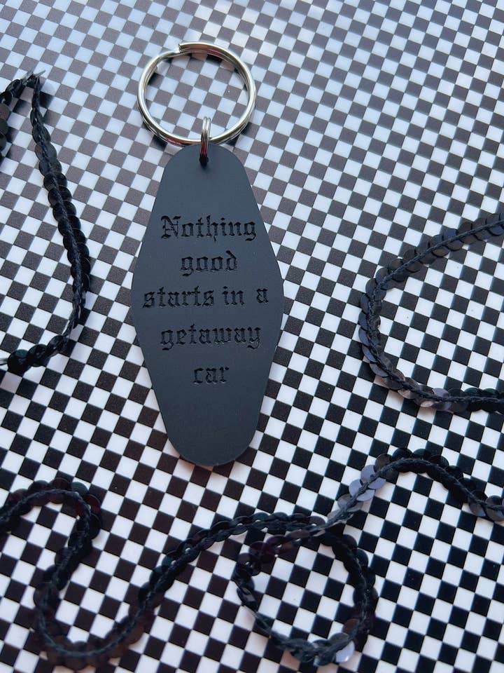 Getaway Car keychain-reputation for wholesale by The Caid Co