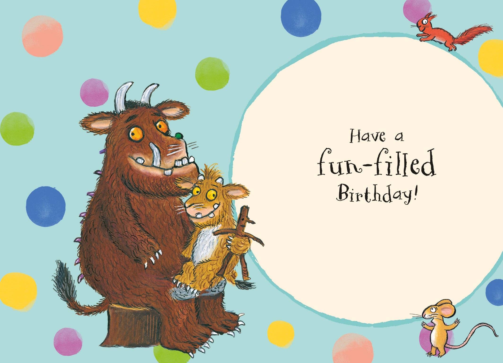 Danilo Promotions Ltd – wholesale Birthday card – The Gruffalo Age 3 Birthday Card2
