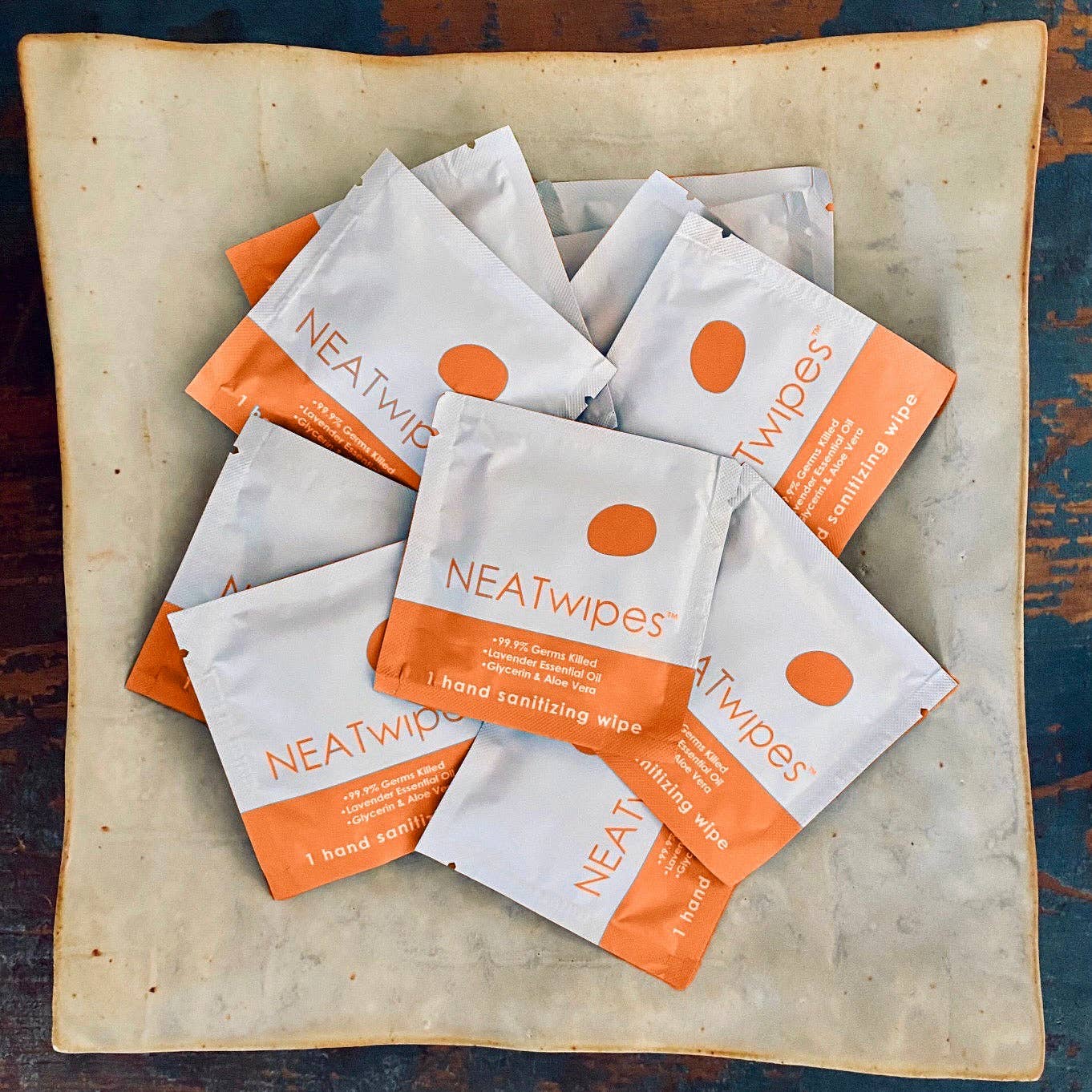 NEATGOODS, LLC. - Wholesale Hand Sanitizer - Individually Wrapped Hand Wipes | Biodegradable | Citrus7