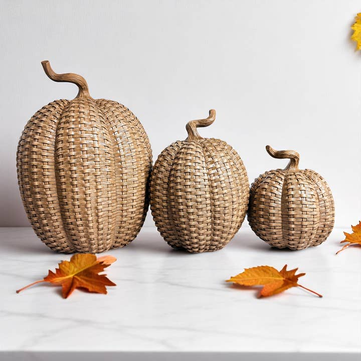 Gia Roma - Wholesale Decorative Figurine - Pumpkin Decorations, 3 sizes, Resin Fall + Halloween Gifts 50