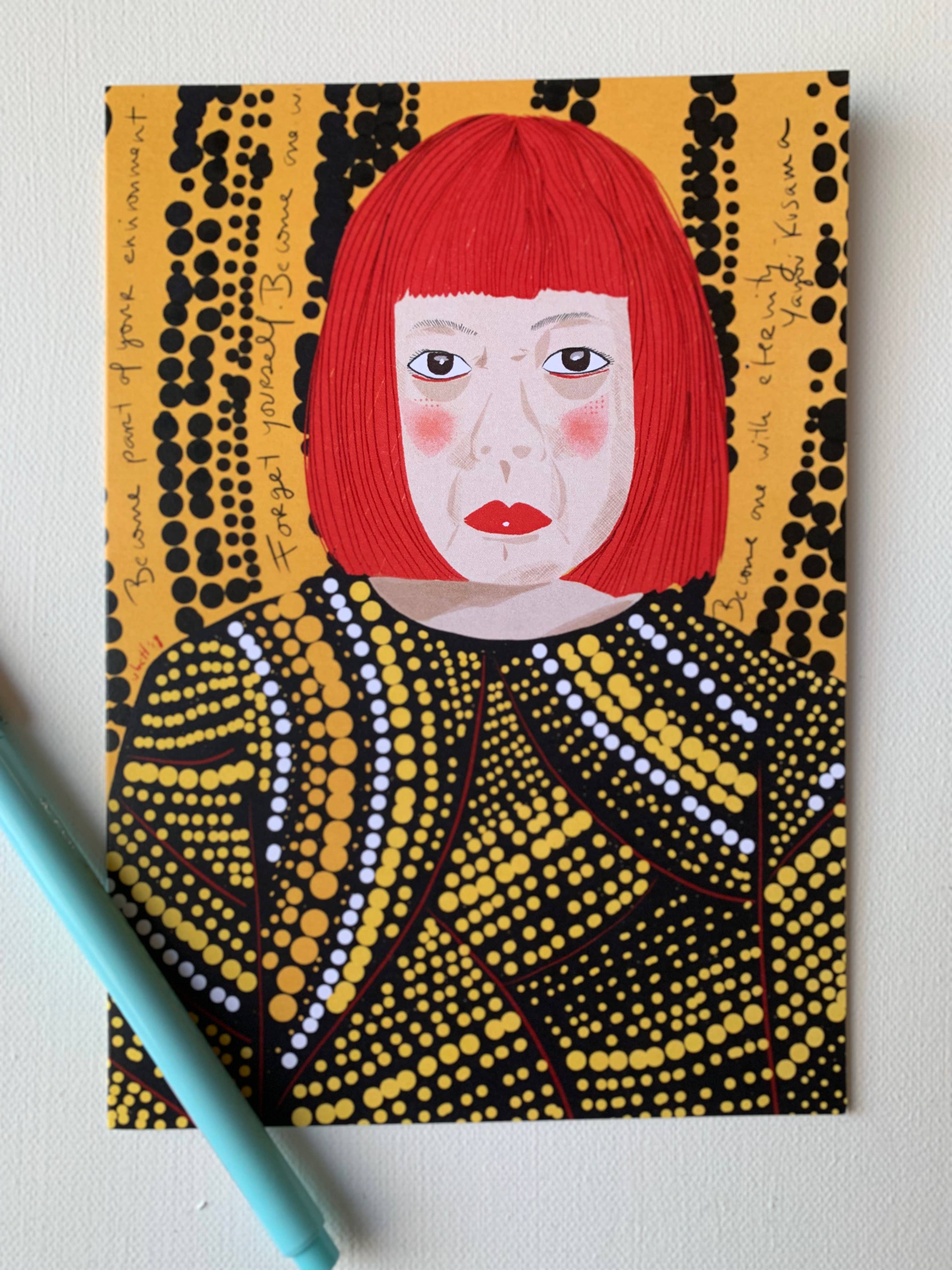 Violet Red Studio - Wholesale Everyday Greeting Card - Yayoi Kusama  1