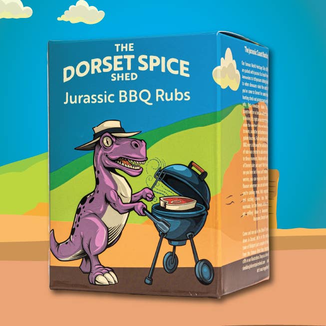 NEW! Jurassic BBQ Rubs Gift Set - 3 Roaringly Great Rubs - FREE Greetings Card for wholesale by 2Guys