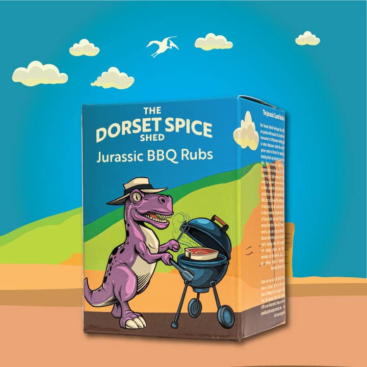 NEW! Jurassic BBQ Rubs Gift Set - 3 Roaringly Great Rubs - FREE Greetings Card for wholesale by 2Guys