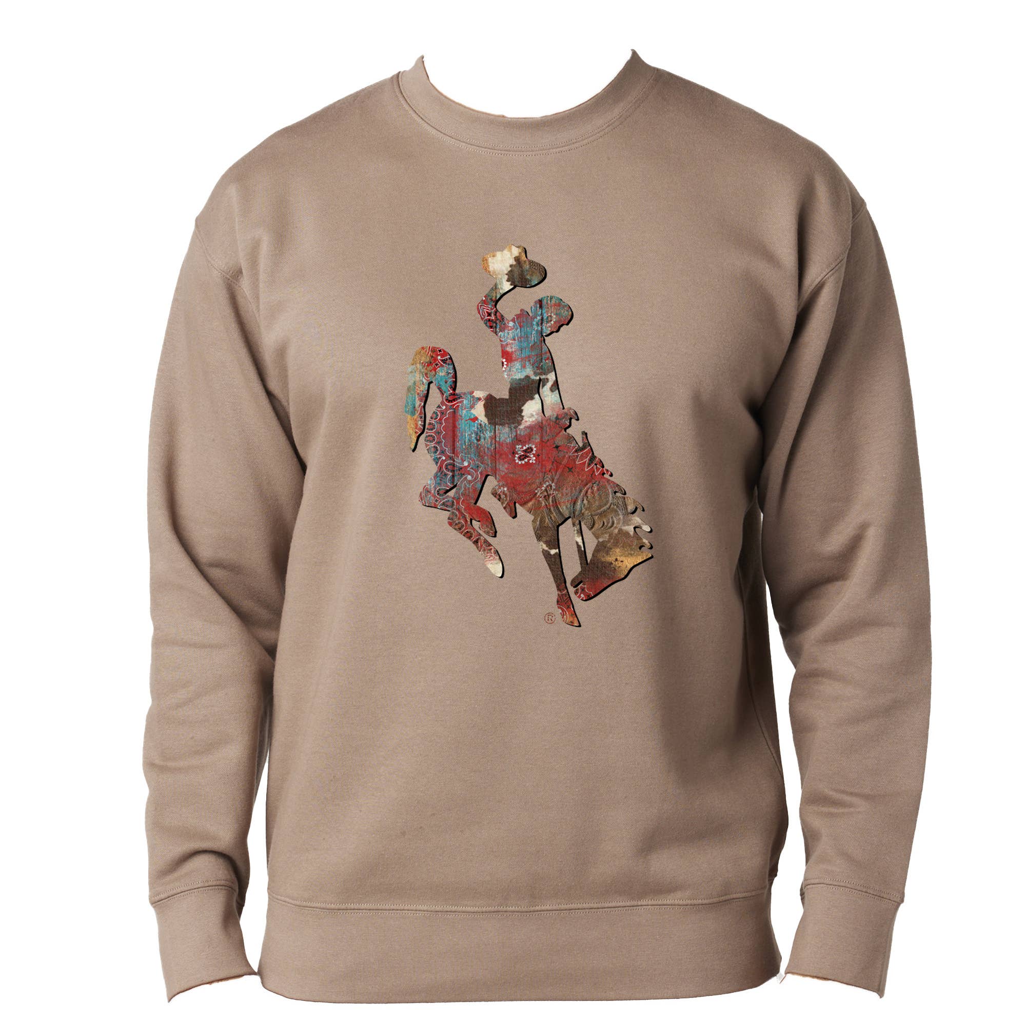 This Joyful Home - Wholesale Graphic Sweatshirt - Women's - Western WY Bucking Horse Sweatshirt Sweater1