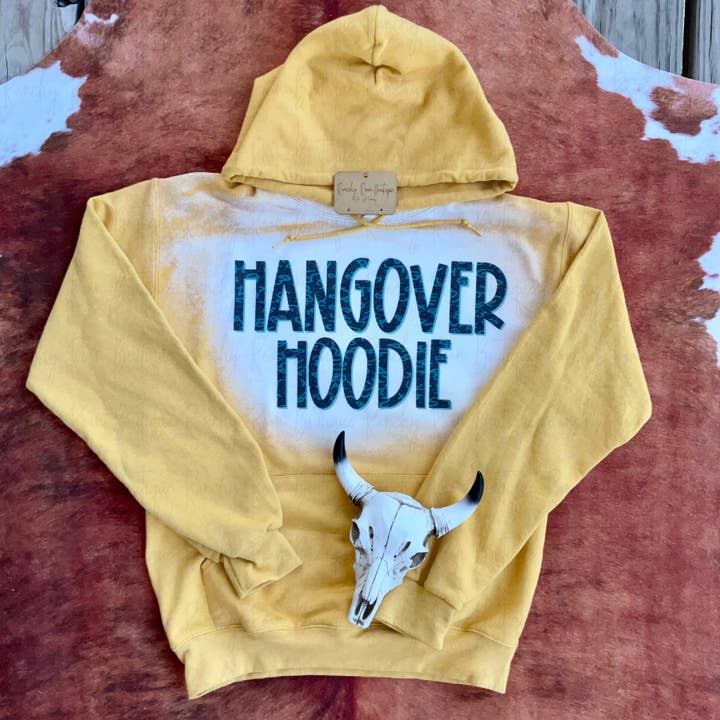Hangover Hoodie Branded Western Hoodie for wholesale by Ranchy Roan Boutique