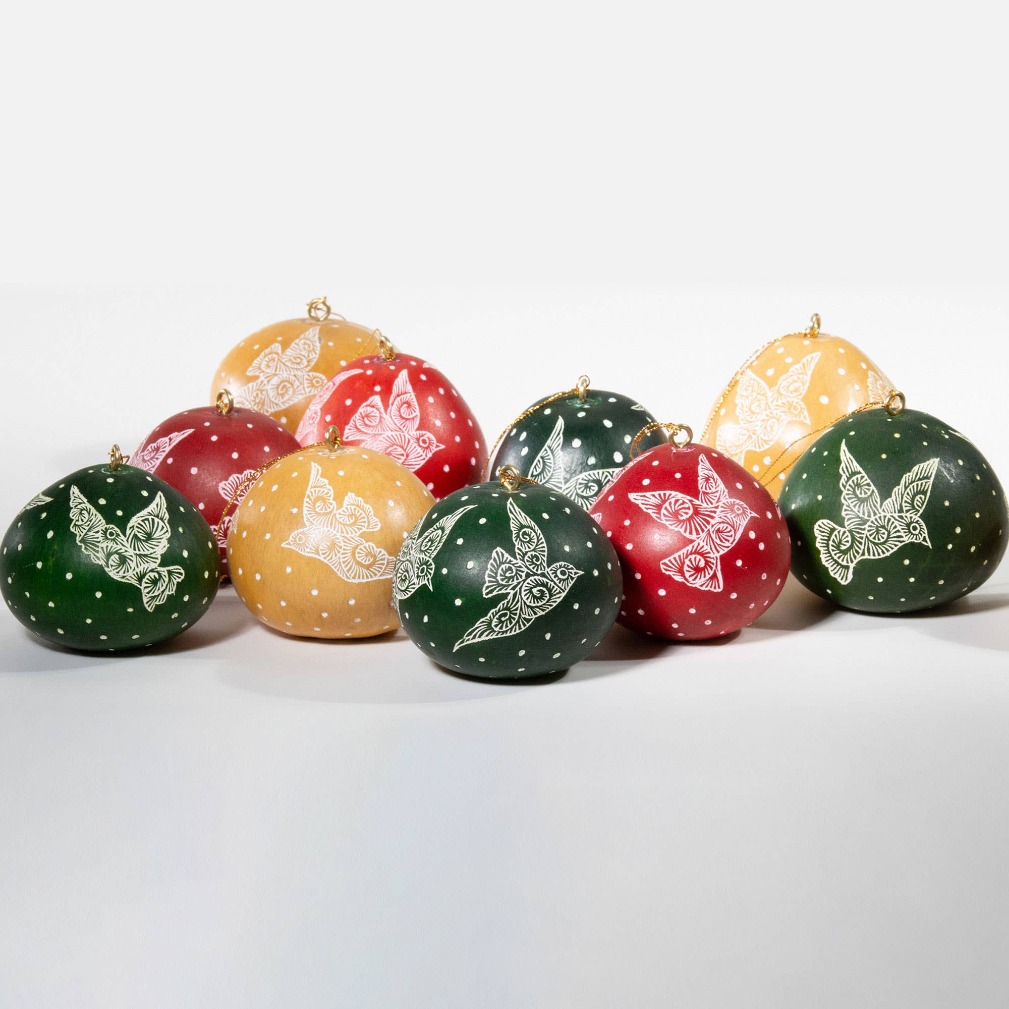 Lucuma Designs - Vente Objets de décoration - Colombes - Mini-gourde décorative - Artisanat original3