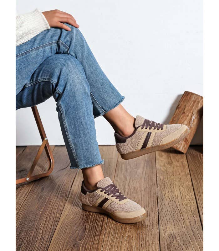 SWEET MAGIC SHOES & BAGS - Wholesale Lifestyle Sneakers - Women's - SUEDE CASUAL SNEAKERS WITH RUBBER SOLE3