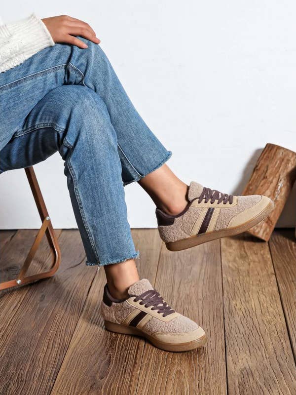 SWEET MAGIC SHOES & BAGS - Wholesale Lifestyle Sneakers - Women's - SUEDE CASUAL SNEAKERS WITH RUBBER SOLE3