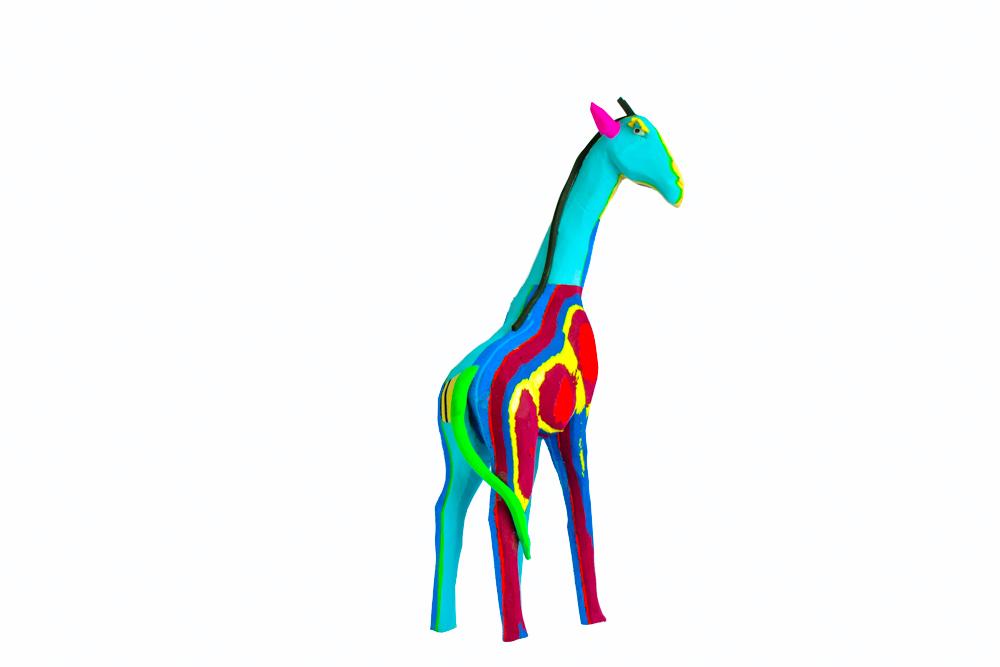 Ocean Sole - Wholesale Sculpture - Reticulated Giraffe Sculpture from Recycled Flip-Flops1