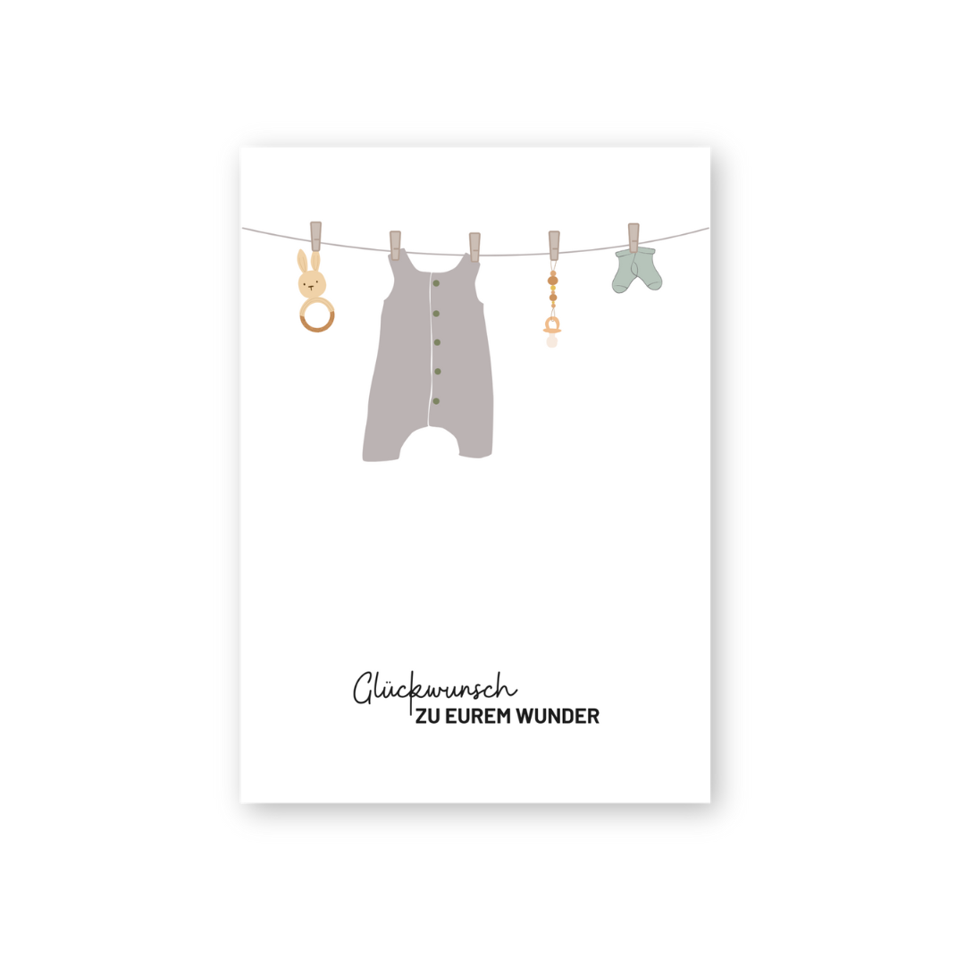 HERR&FRAUHEMPEL – wholesale Babykort – Vykort – Grattis till ert lilla mirakel2