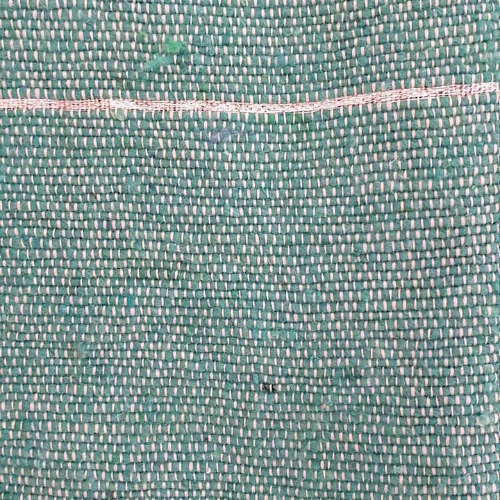 Marokkaanse plaid groen met witte strepen -kwastjes voor wholesale door MARRAKECH METACRAFT LTD