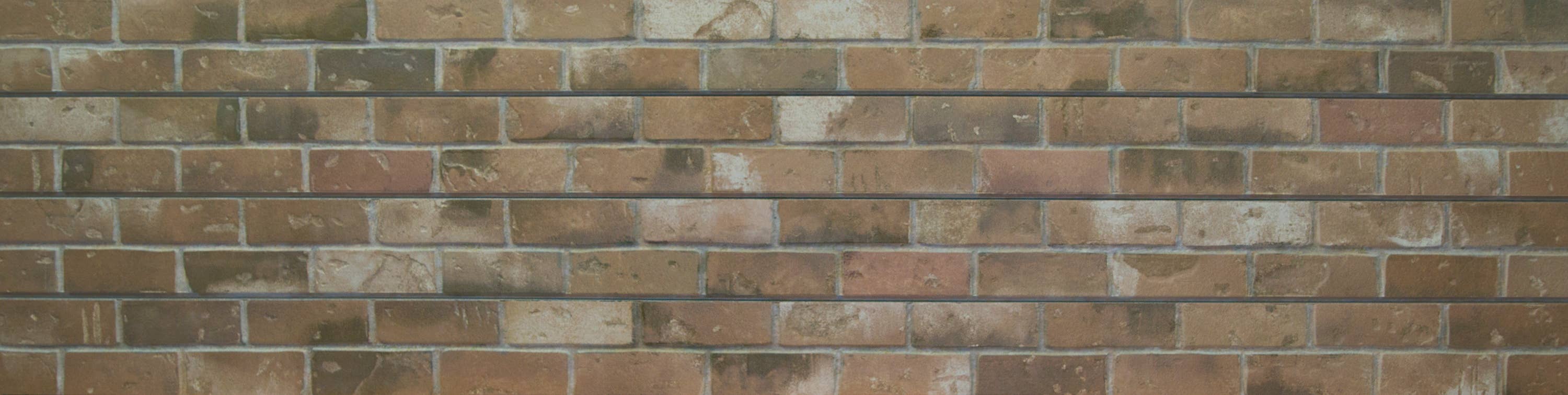 Ninth & Vine - Wholesale Decorative Panel - Slatwall - Brick (Set of two 24" H X 48" L Panels)13
