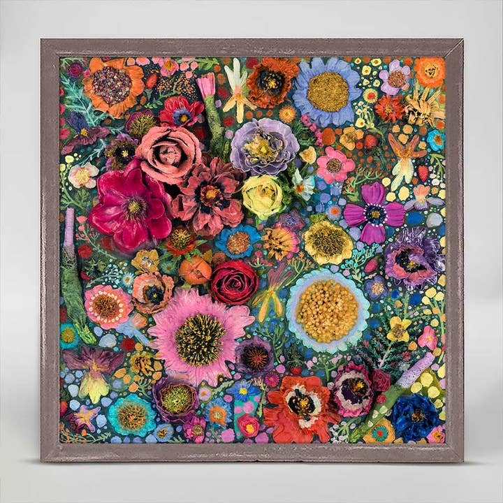 Flower Blossoms Mini Framed Canvas for wholesale by GreenBox Art