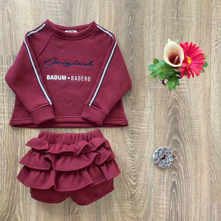 Calção York maroon por atacado de BADUM BADERO