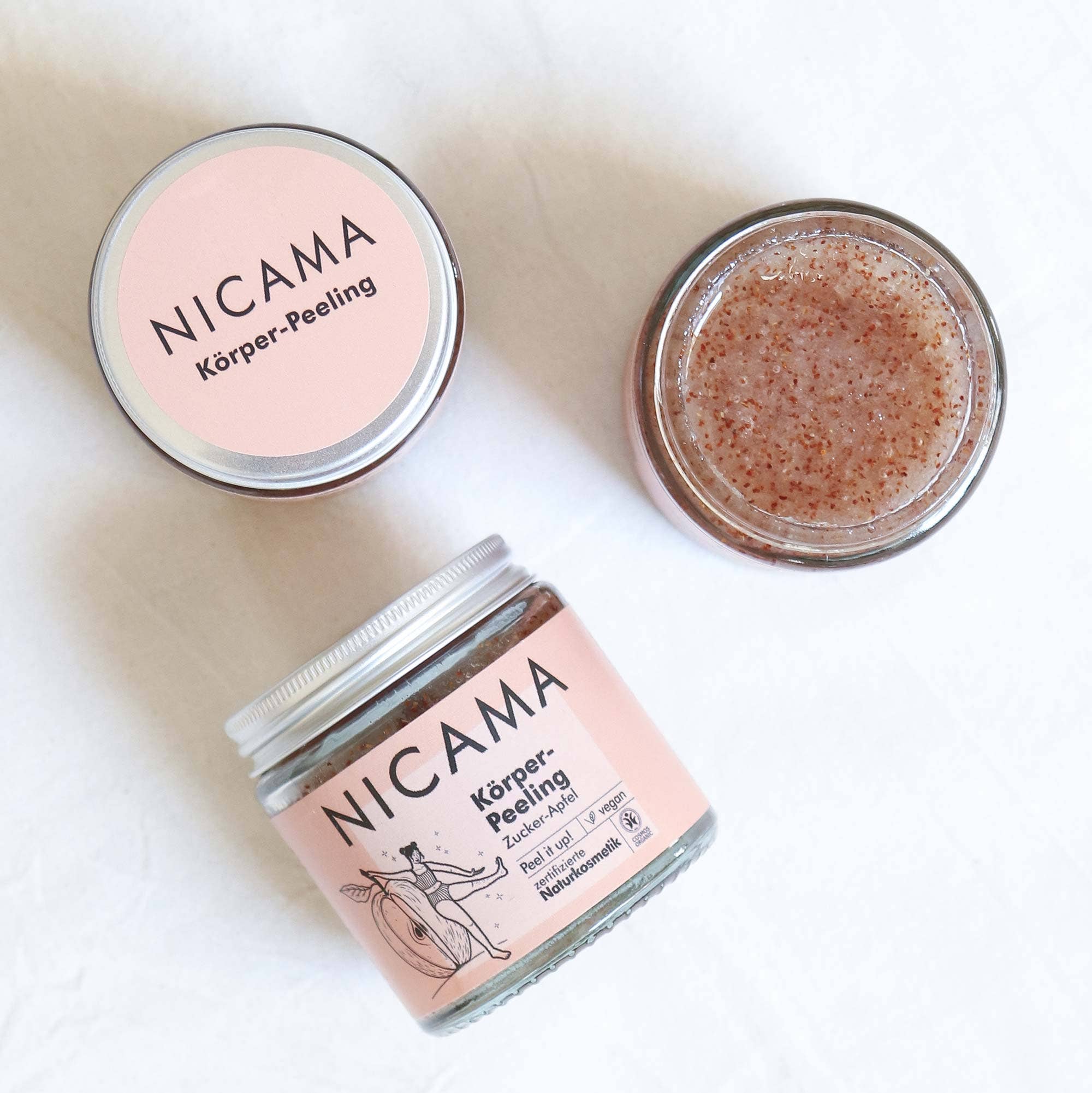 NICAMA - Wholesale Body Scrub/Exfoliant - NICAMA - Body Scrub with Sugar-Apple - Upcycling-Scrub2