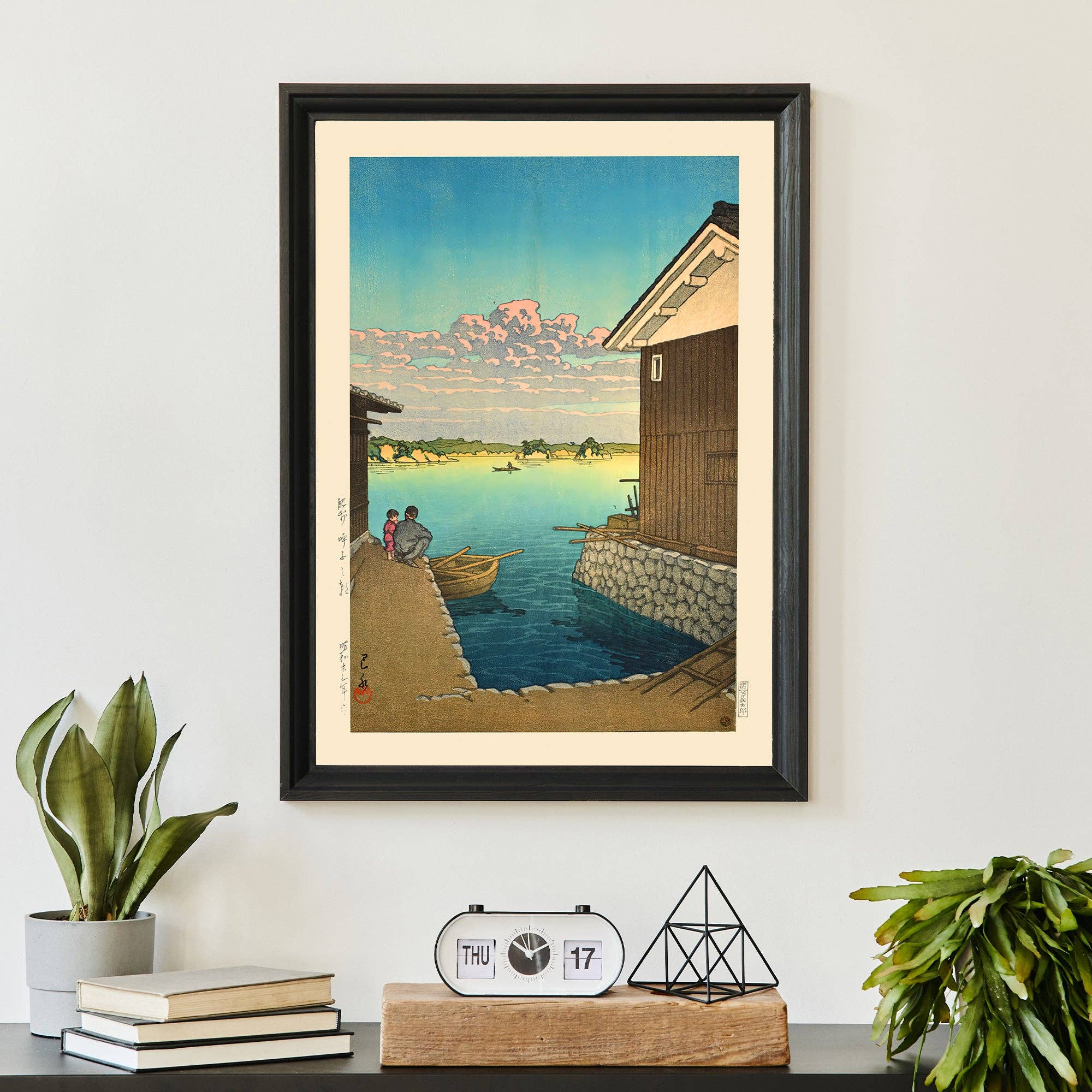 Ink & Drop – wholesale Art print – Morning in Yobuko, Hizen Print by Hasui Kawase5