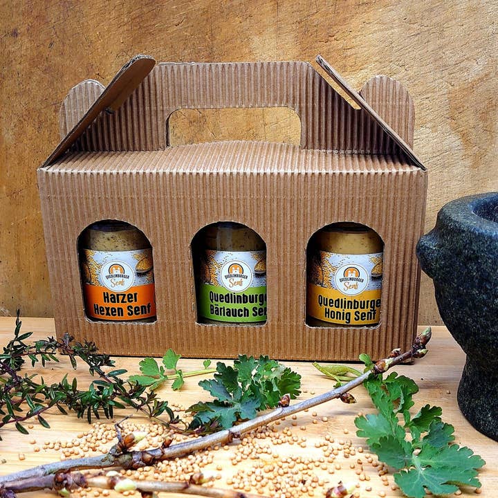 Mostarda fresca 3x Resina por atacado de Quedlinburger Senf