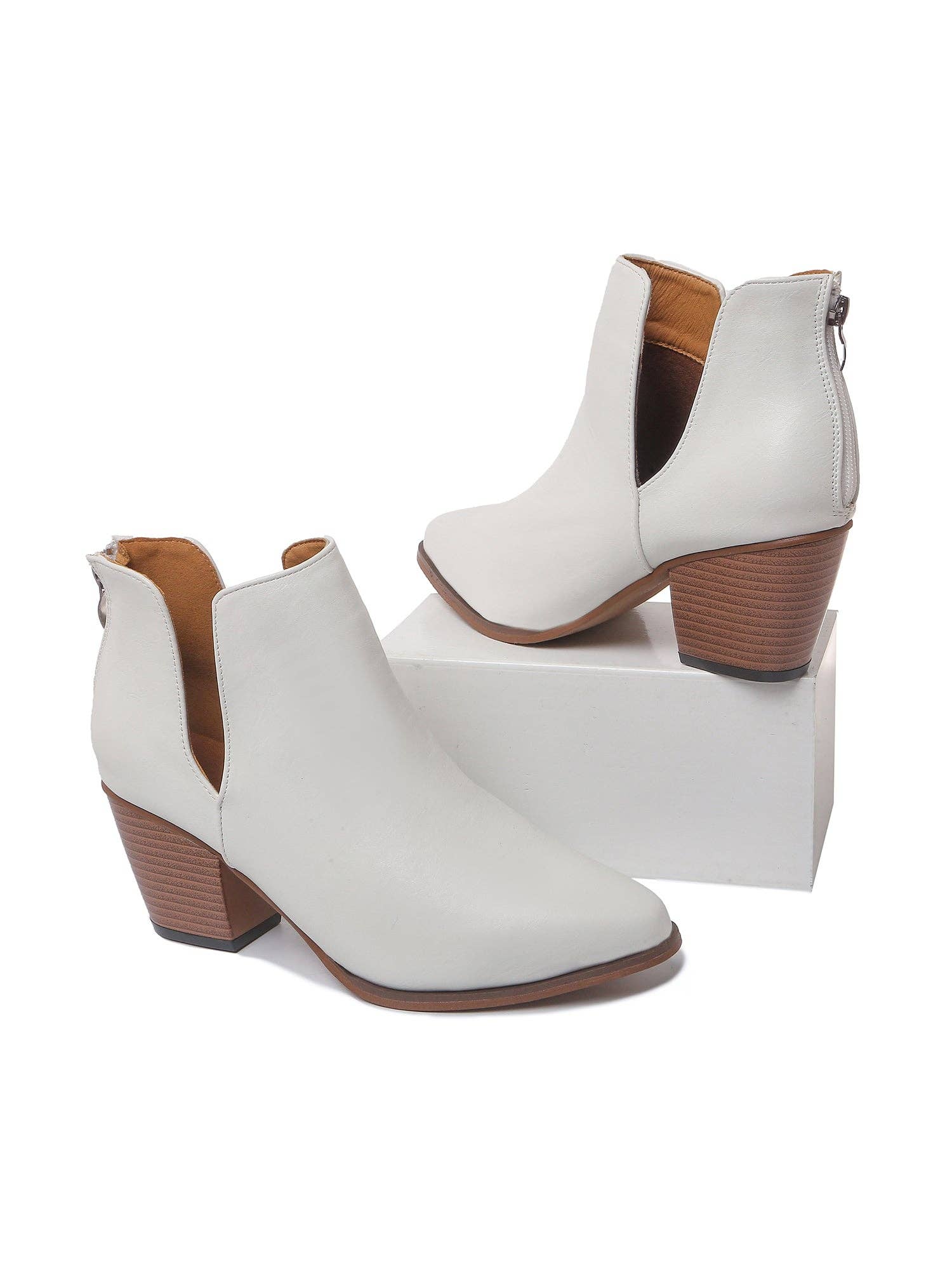 J.Adams Shoes - Wholesale Booties - Women's - Eira | White3