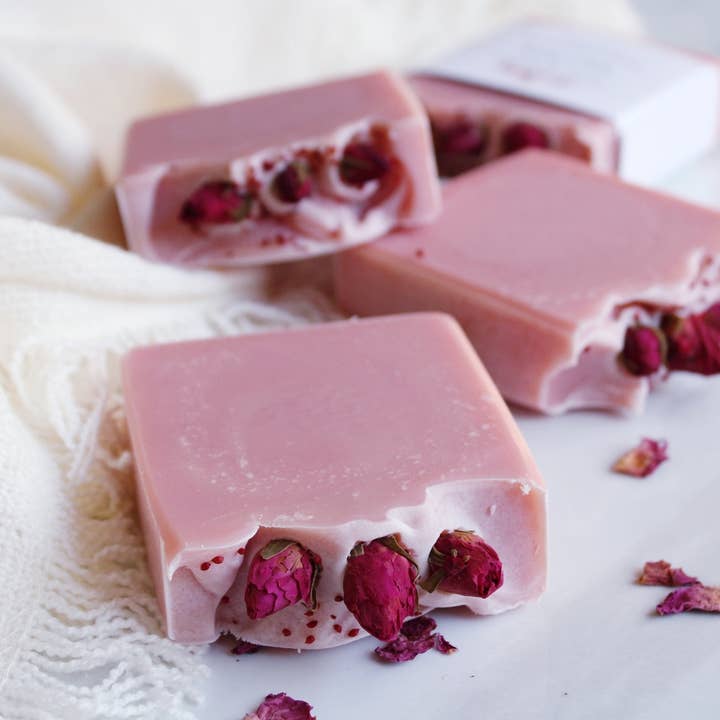 Raw Blossom - Wholesale Bar Soap - Wild Rose Artisan Soap Bar