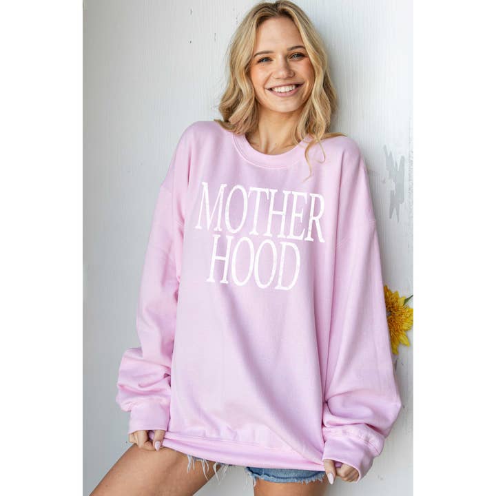 MOTHERHOOD Oversized Graphic Sweatshirt for wholesale by BLUME & CO.