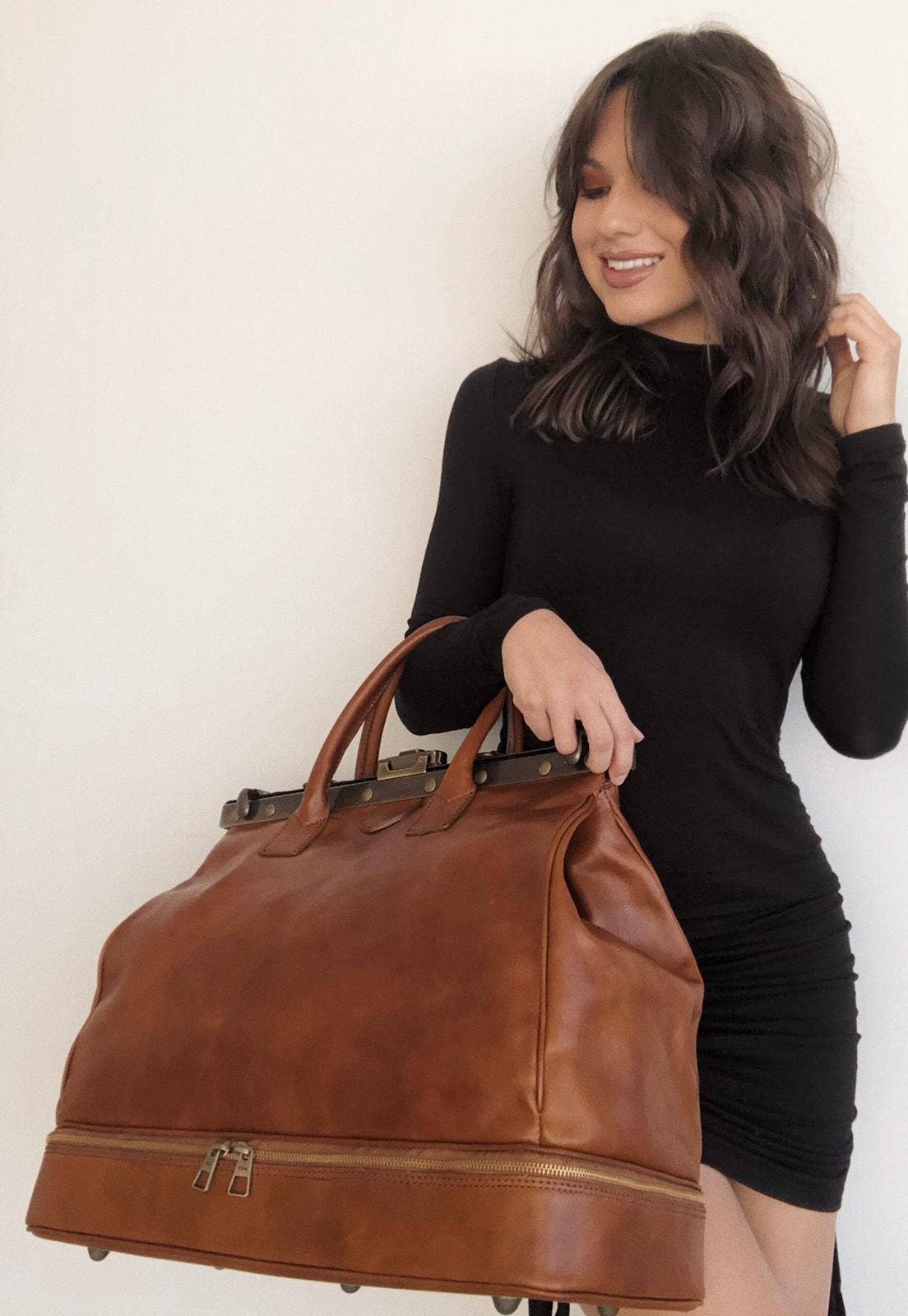 Charlie Leather - Wholesale Weekender Bag - Women's - Ariana Medium Doctor Carry On