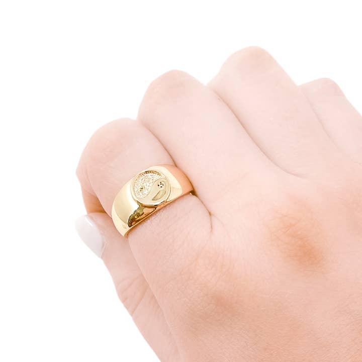 Wrapped. By Sav - Wholesale Band/Stacked Ring - Yin Yang Ring1