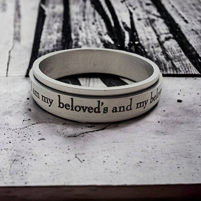Forgiven Jewelry - Wholesale Band/Stacked Ring - I Am My Beloved Ring Hebrew3