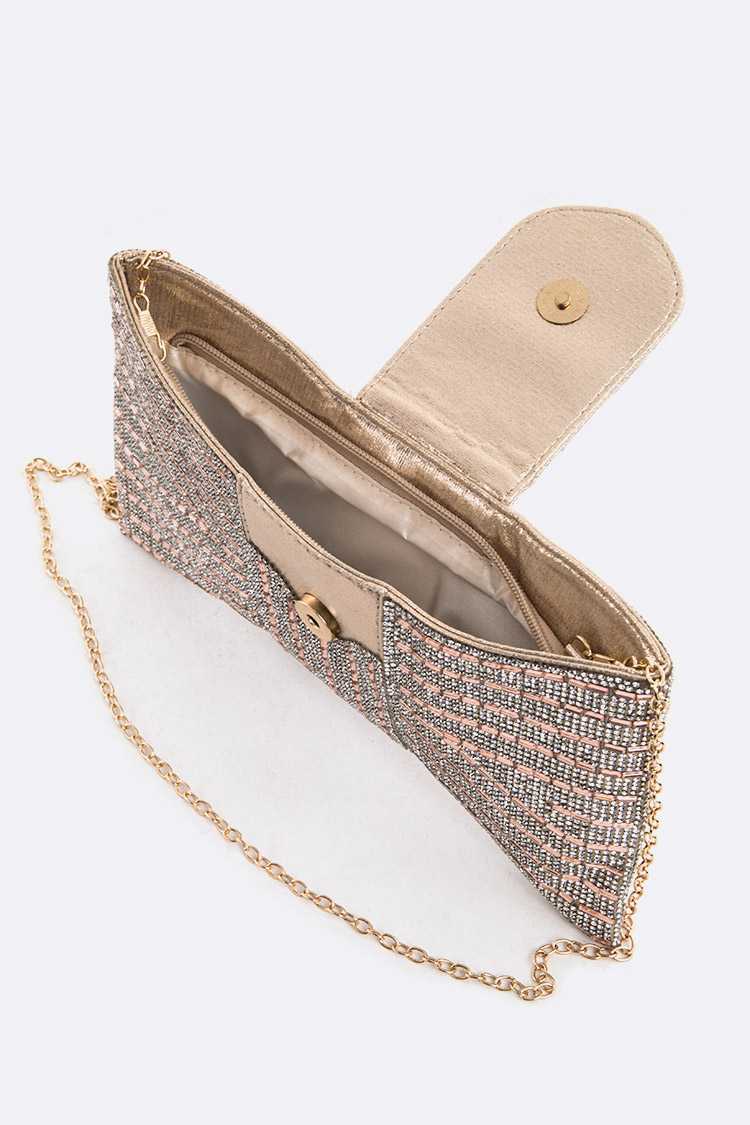 Artini Accessories - Wholesale Clutch Bag - Women's -  Rhinestone Bowtie Convertible Clutch 7