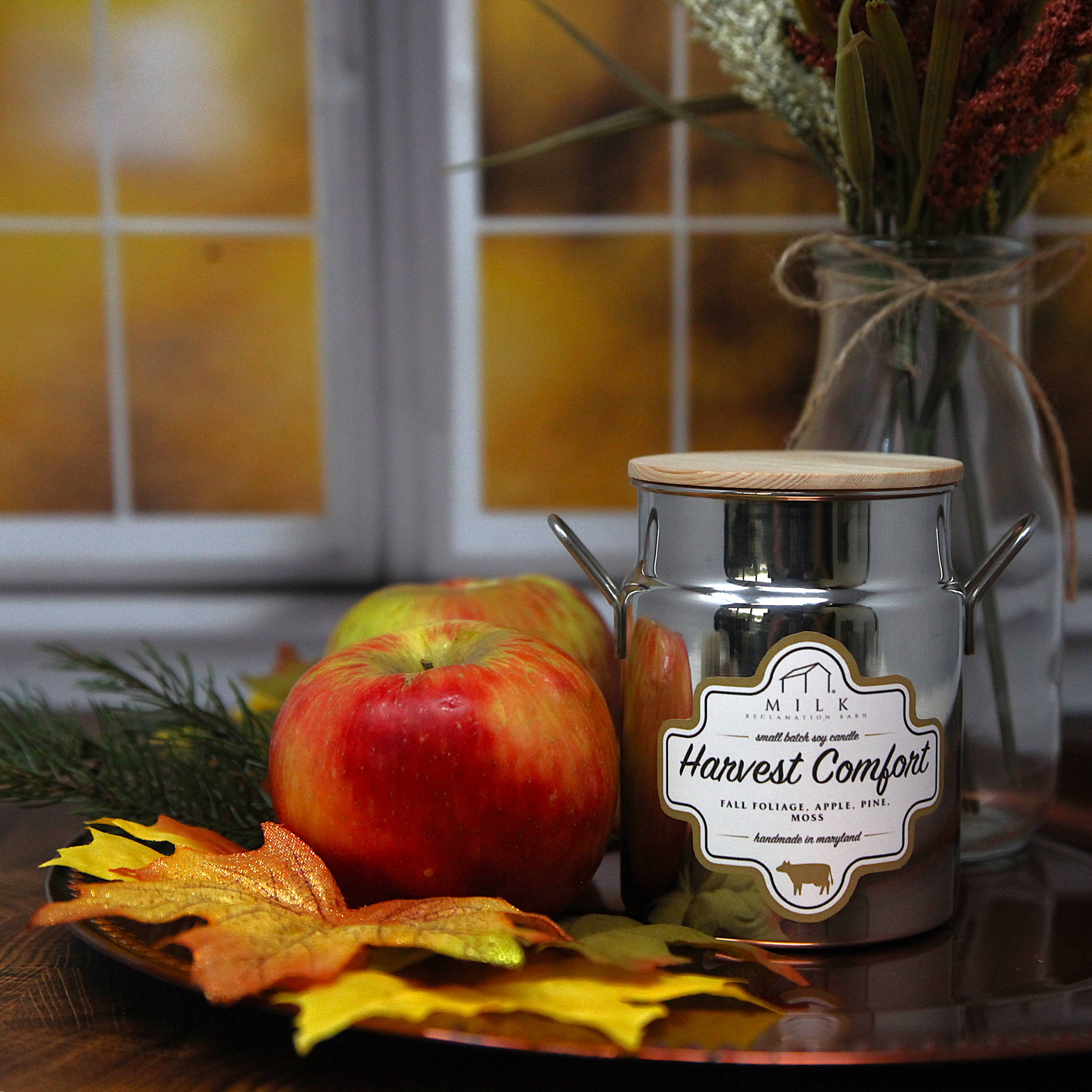 Milk Reclamation Barn - Wholesale Jar/Filled Candle - Stainless Milk Churn Candle - 12.5 oz80