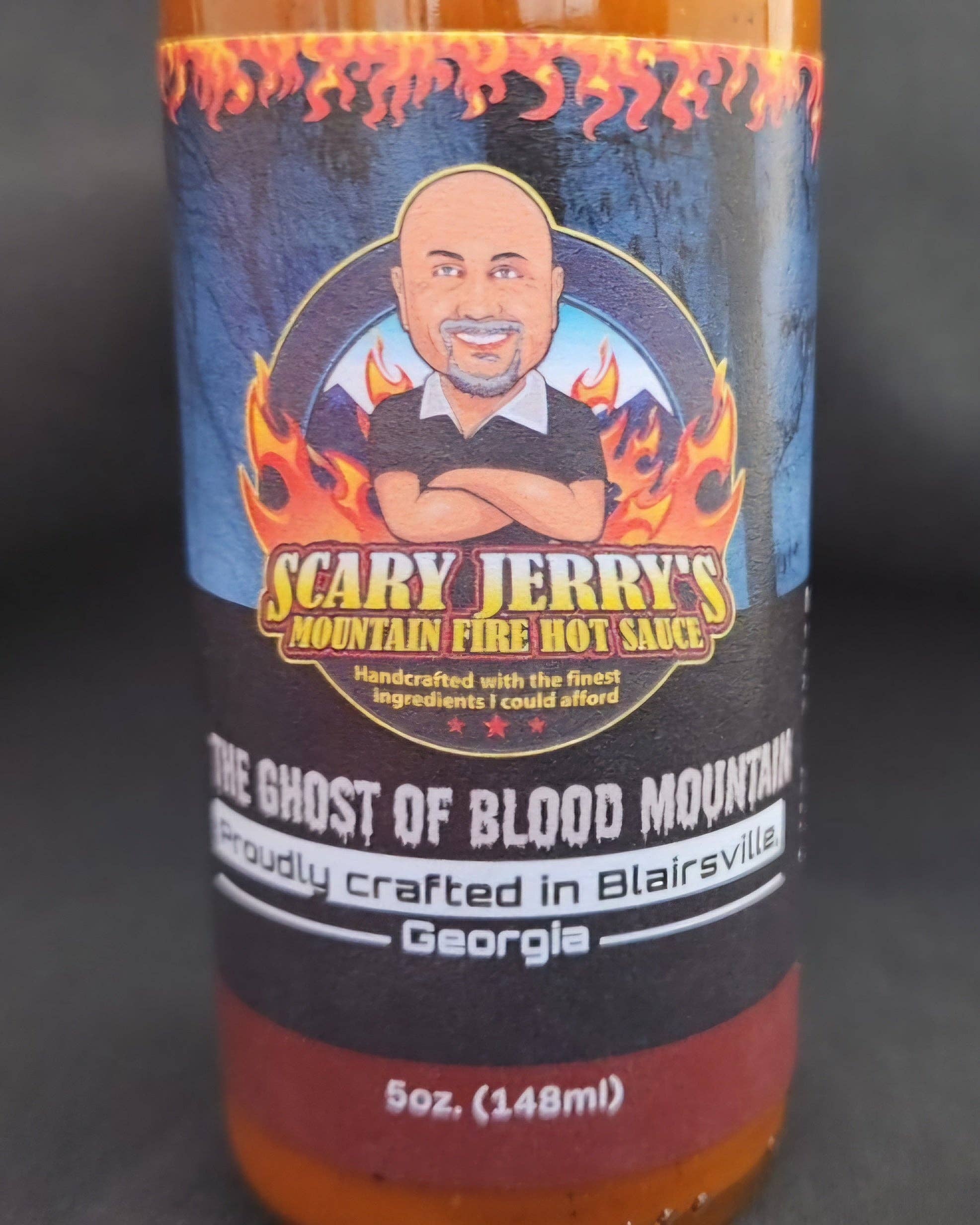 Scary Jerry's Mountain Fire Hot Sauce - Wholesale Hot Sauce - The Ghost of Blood Mountain Hot Sauce4