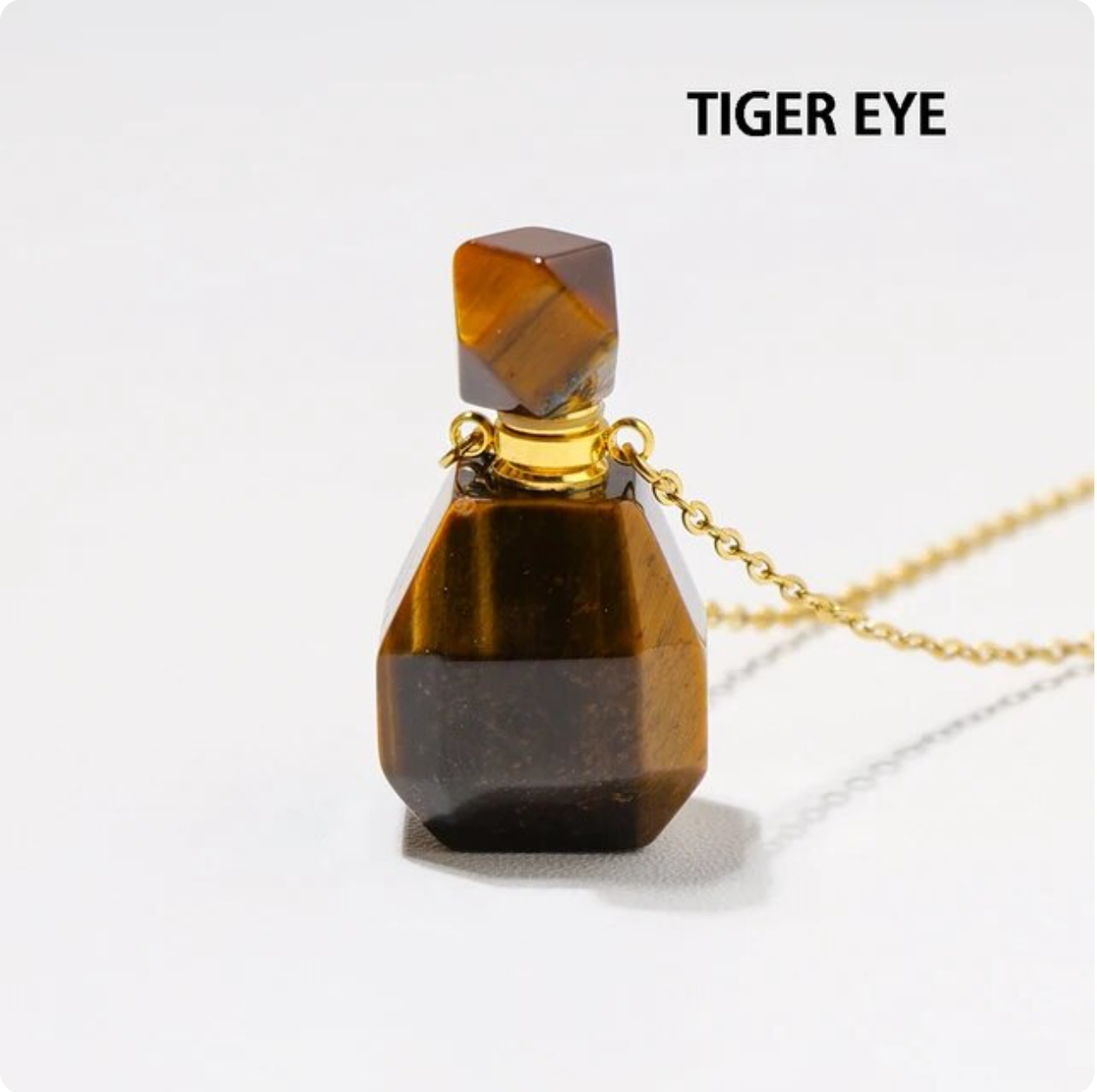 Crystolver (We Cover All Import Fees) - Wholesale Pendant/Charm Necklace - Gemstone  Essential Oil  Bottle Pendant Necklace3