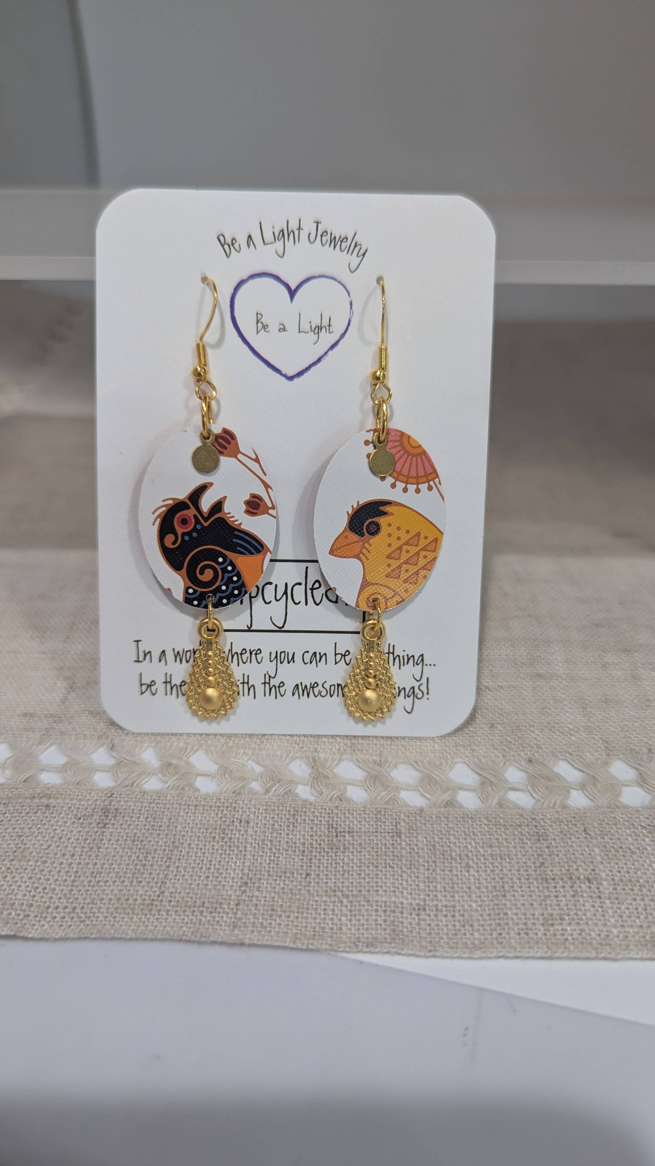 Be a Light Jewelry - Wholesale Dangle Earrings - Bird Art Earrings: Birds of North America, Stylized Art4