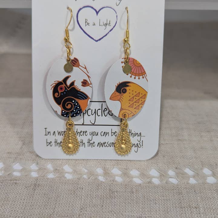 Be a Light Jewelry - Wholesale Dangle Earrings - Bird Art Earrings: Birds of North America, Stylized Art4