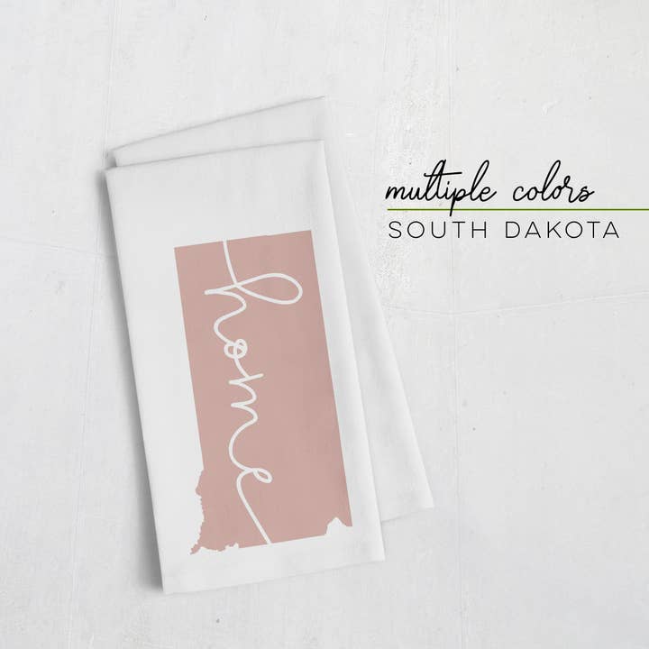 Strofinaccio «home» del South Dakota | Colori multipli per la vendita all'ingrosso da parte di Paperfinch Design