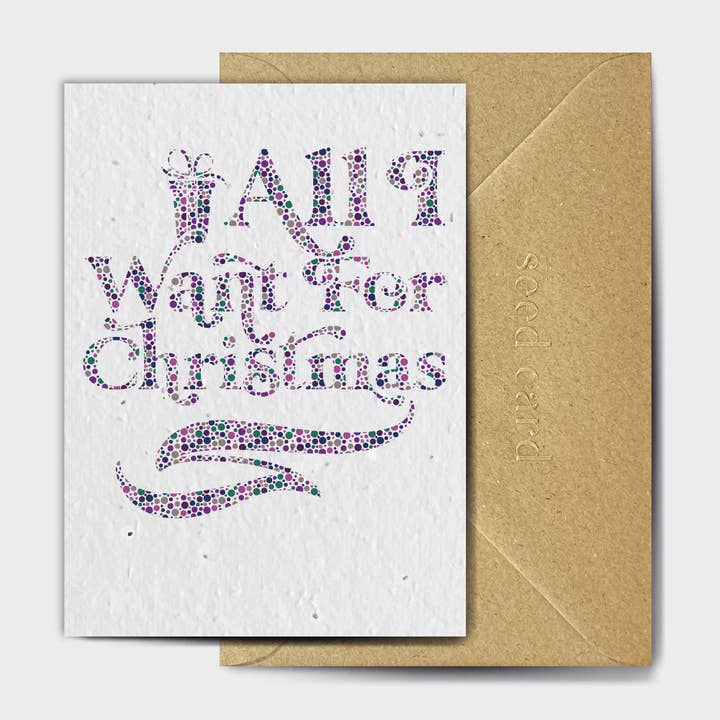 All I Dot For Christmas for wholesale by The Seed Card Company