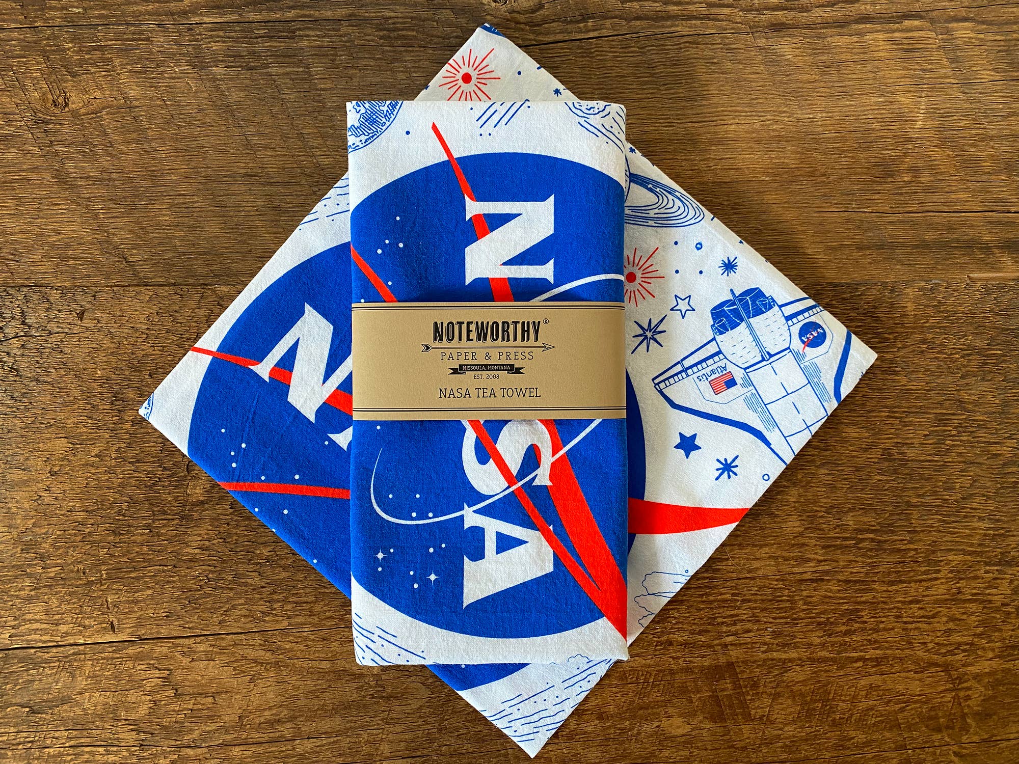 Noteworthy Paper & Press - Wholesale Tea Towel - NASA Tea Towel2