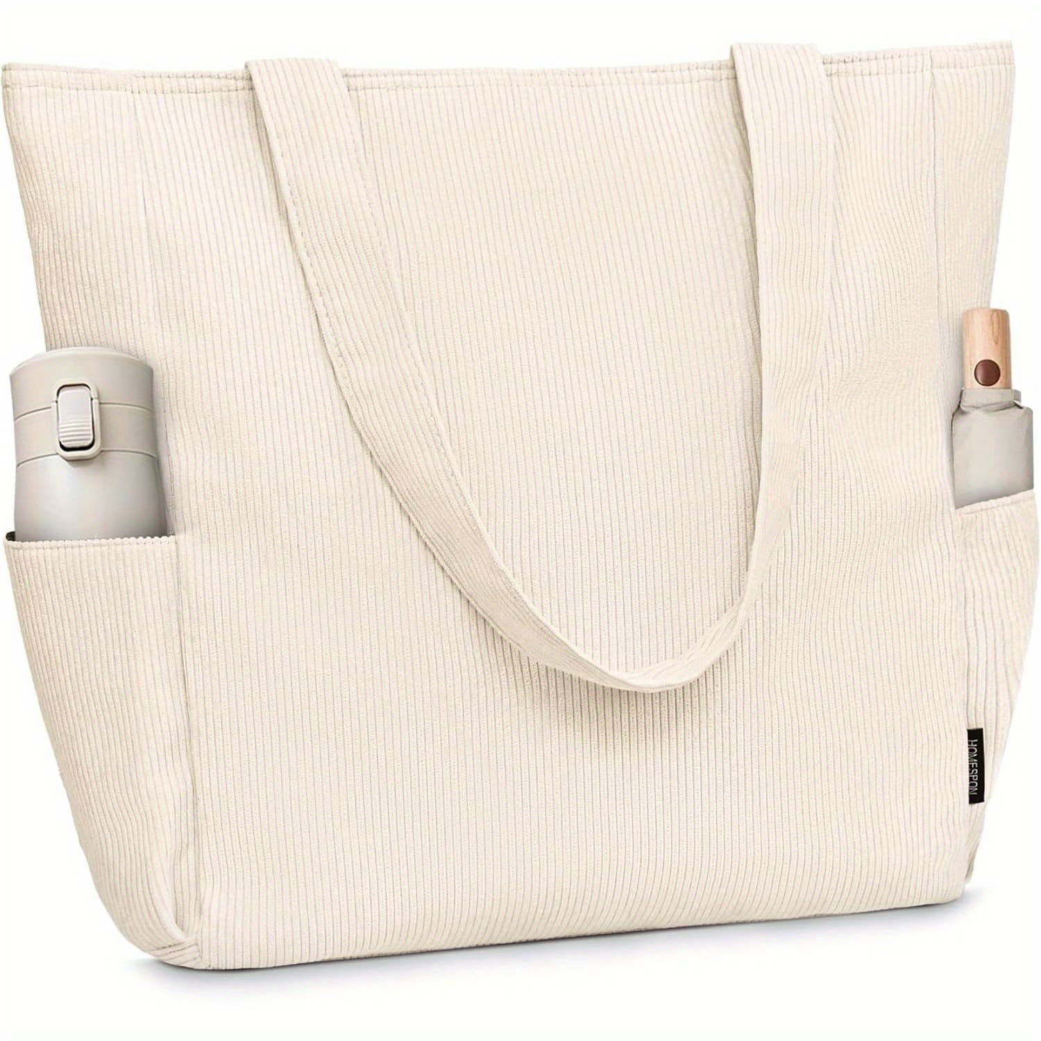 NARWEY INC – Sacola - Mulher por atacado – Grande Saco de Veludo Canelado Buringer para Viagem, Ginásio, Férias1