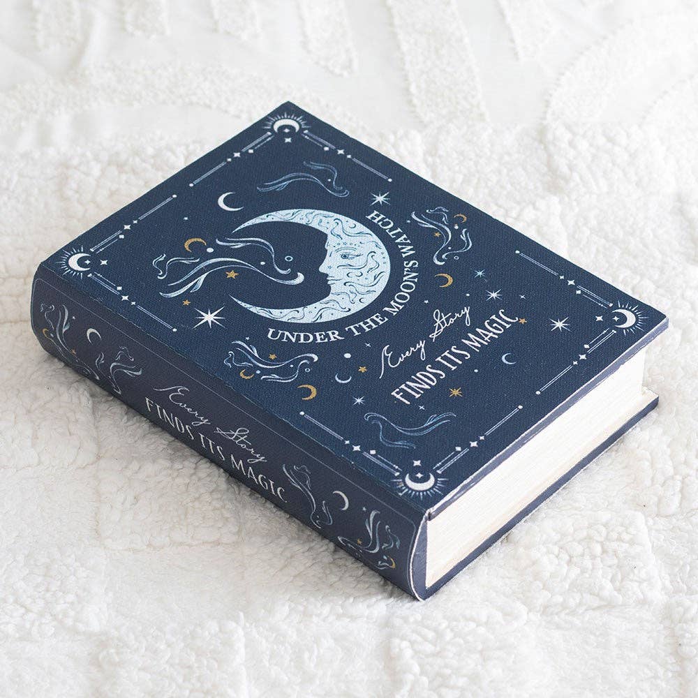 Something Different Wholesale - Wholesale Decorative Box - Blue Moon Book Shaped Storage Box0