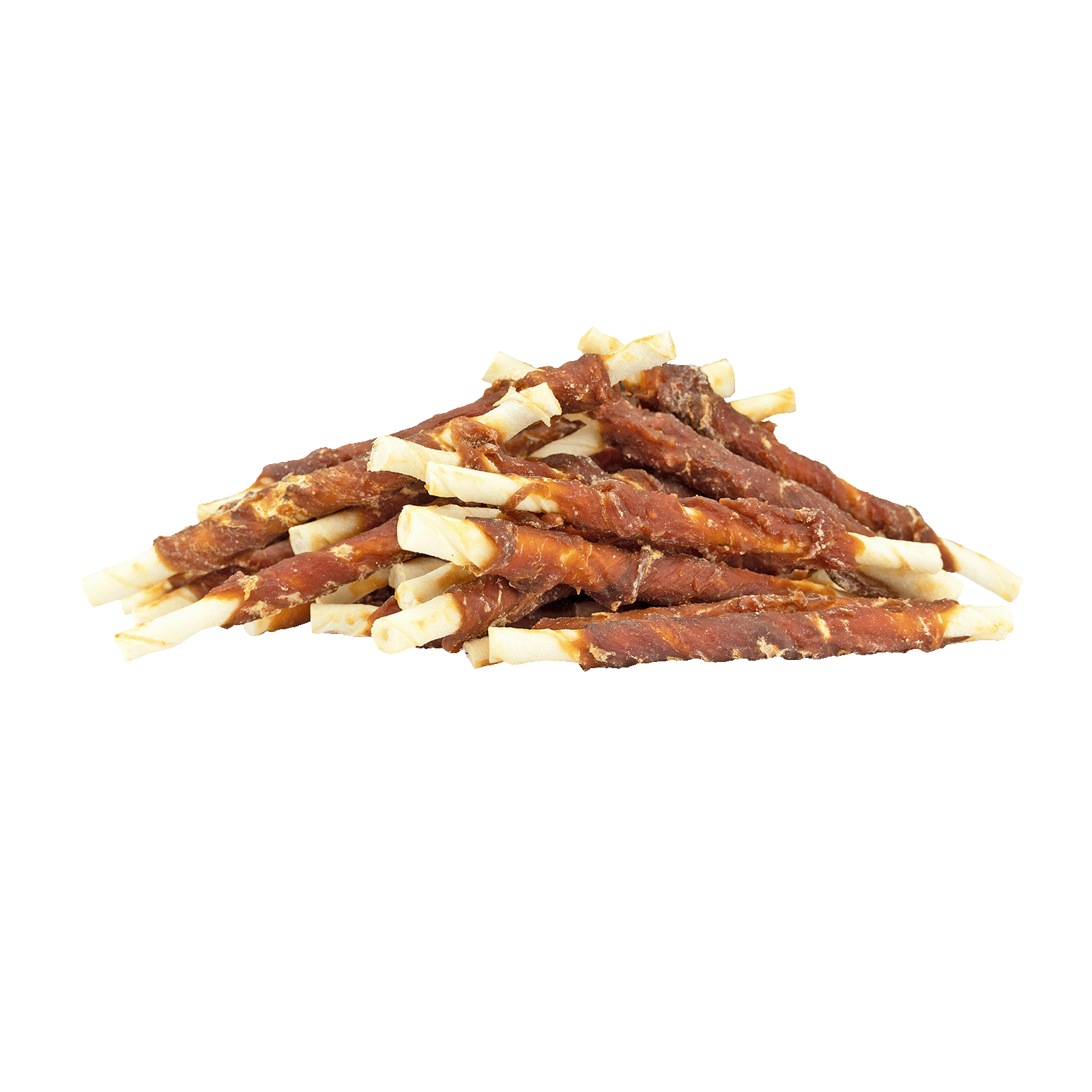 Hofman Animal Care – wholesale Pet treats – Dog – Braaaf Rawhide Roll Sticks Duck - 30 pcs.1
