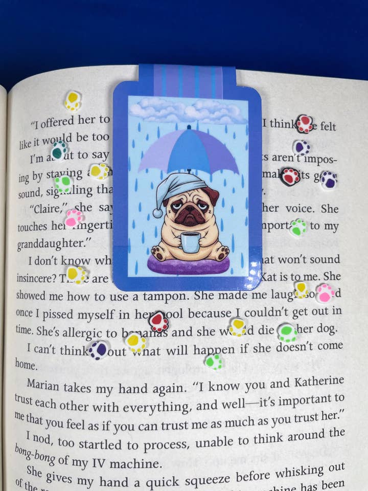 Rainy Dog Magnetic Bookmark for wholesale by Autumnmist Boutique
