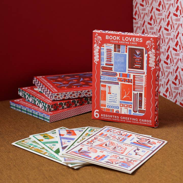 Heartell Press - Wholesale Stationery/Notecard Set - Book Lovers Assorted Letterpress Cards Set8