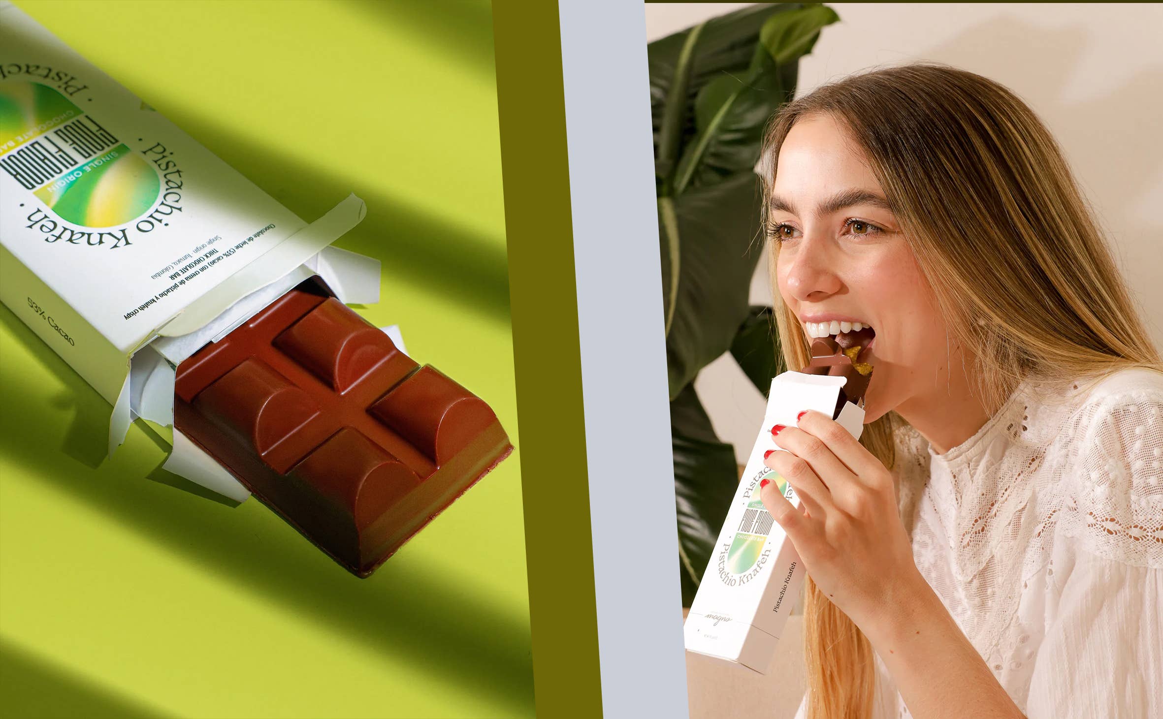 Swisense - Wholesale Chocolate Bar - Premium Dubai Kunafa Pistachio Chocolate Bar -4oz- 6