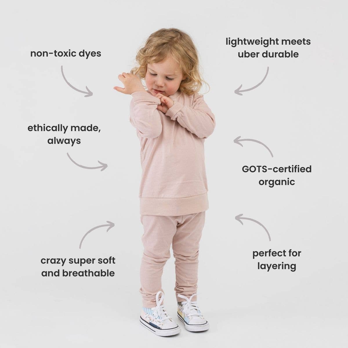 mini mioche collective inc. - Wholesale T-Shirt - Kids - Premium GOTS-Certified Organic Cloud Crew Raglan1