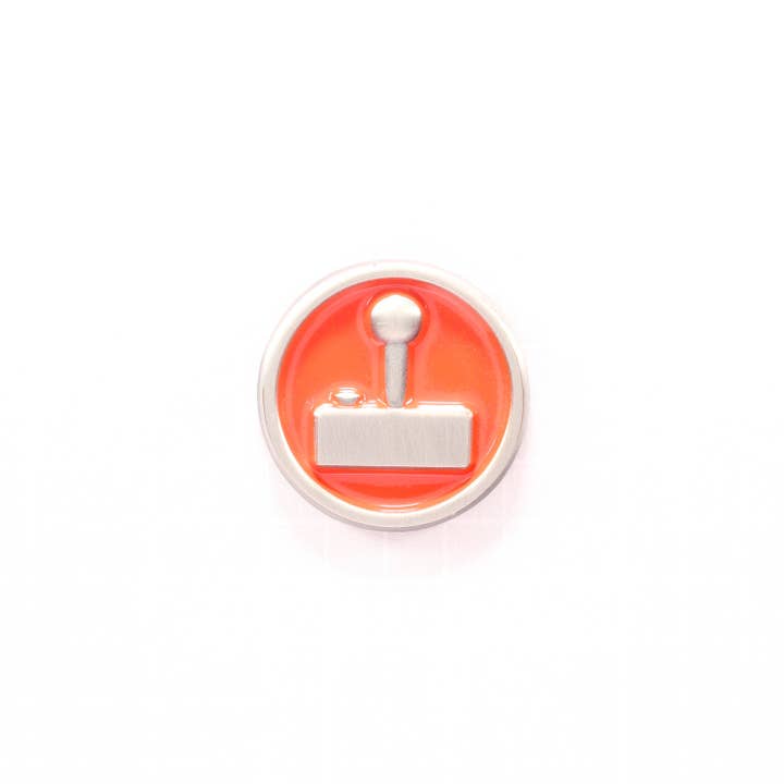 1980who - Wholesale Lapel Pin/Button - Retro Joystick Red Enamel Pin - Atari Style