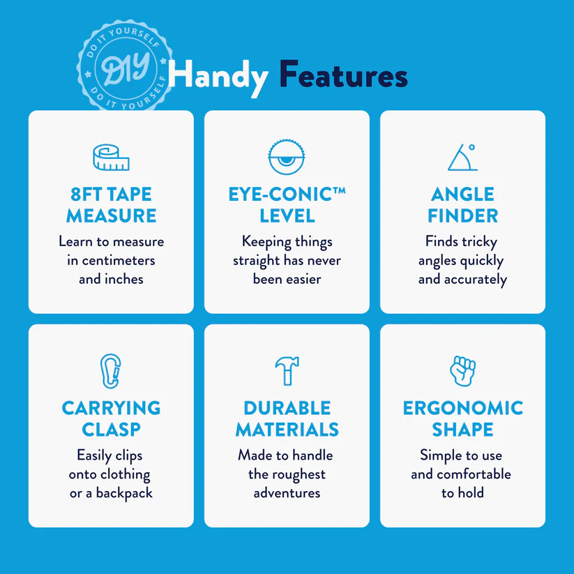 Handy Famm - Wholesale Measuring Tape - 3-in-1 STEM Tape Measure / Construction Tool - Bird - "Yaya"2